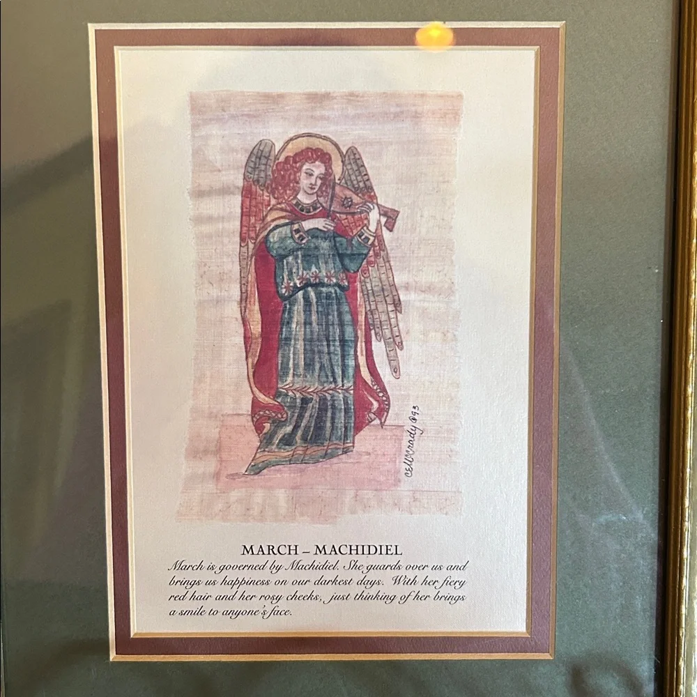 Framed Art Print of Archangel Machidiel - Picture 2 of 6